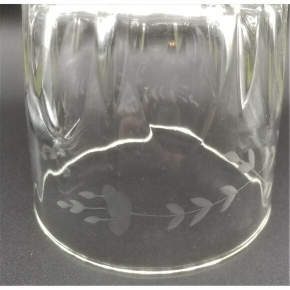 Princess House Heritage Pattern Glass Ice Bucket and Tongs - Picture 9 of 11